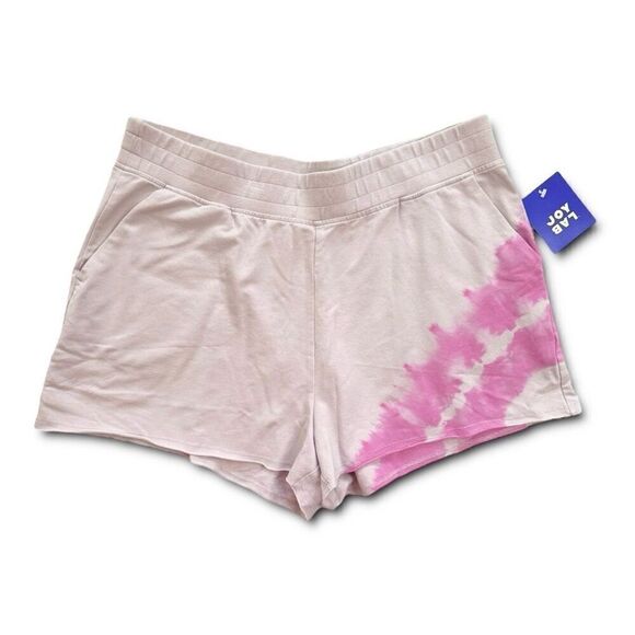 JoyLab Pink Tie Dye French Knit Shorts Sz L - Picture 4 of 11